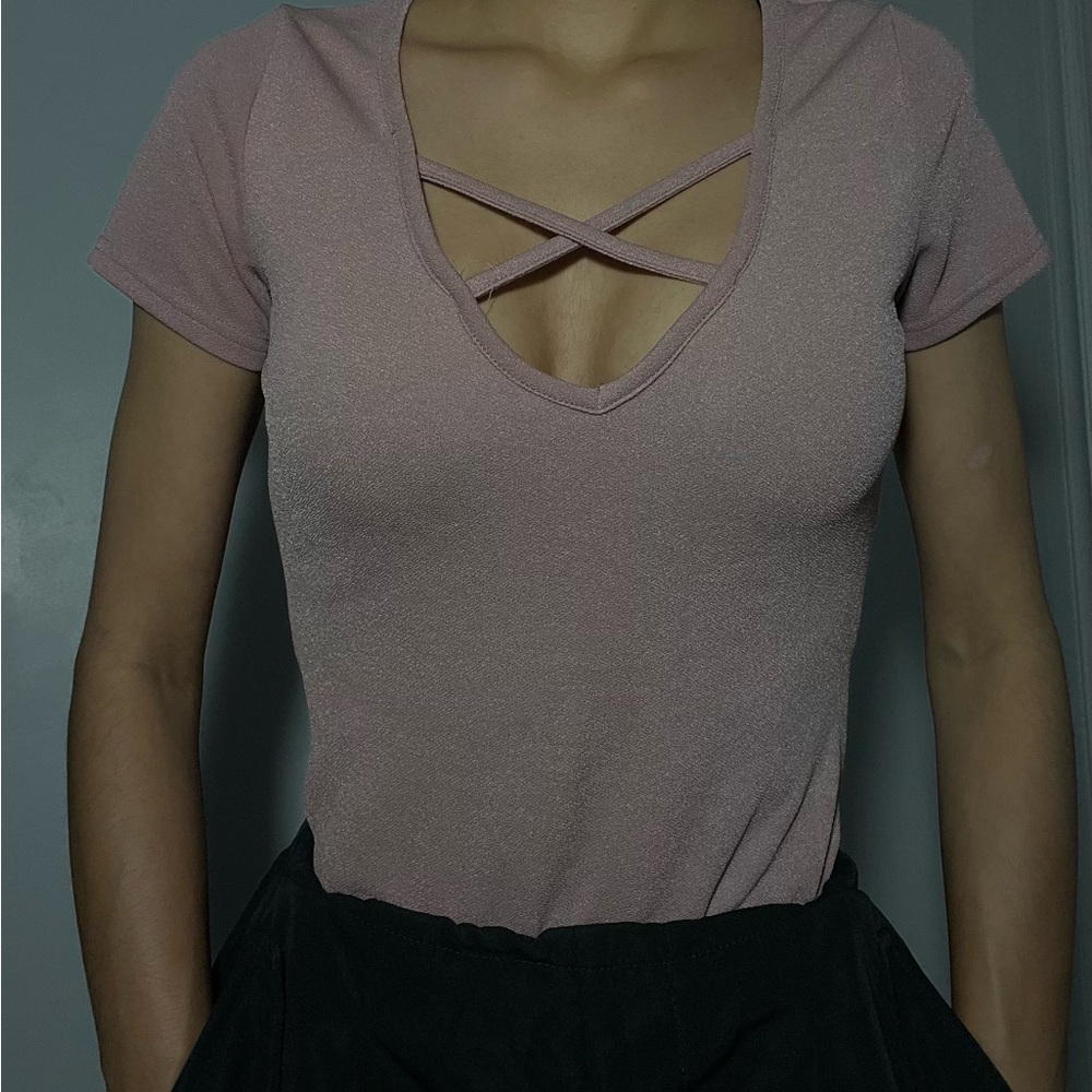Pink Short Sleeve Top